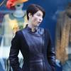 L'actrice de la série Grey's Anatomy, Chyler Leigh sur le tournage du téléfilm Window Wonderland à Vancouver, le 9 mars 2013