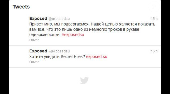 Des pirates regroupés sous le nom de Exposed ont publié des messages étranges et provocateurs sur Twitter, le 11 mars 2013.