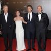 Bill Murray, Shauna Robertson, Edward Norton et Bruce Willis lors du dîner d'ouverture du 65e Festival de Cannes, le 16 mai 2012.