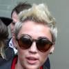 Miley Cyrus devant son hôtel a New York, le 13 février 2012.