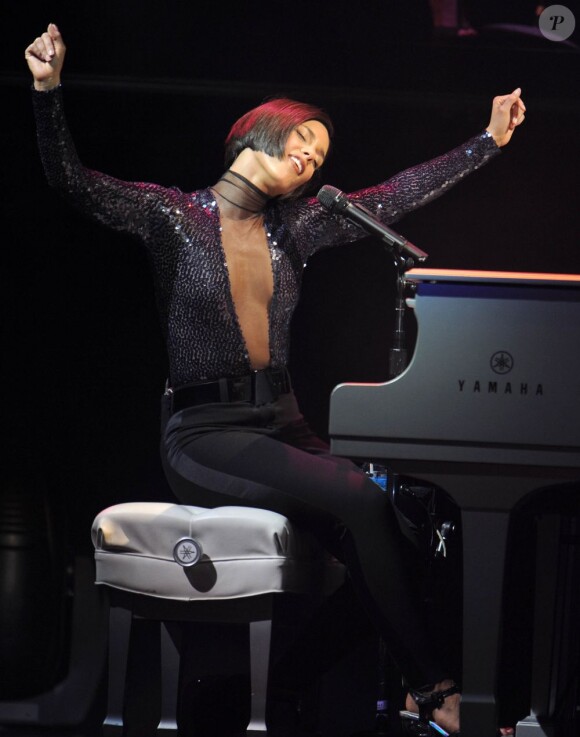 Alicia Keys au Staples Center de Los Angeles, le 12 mars 2013.