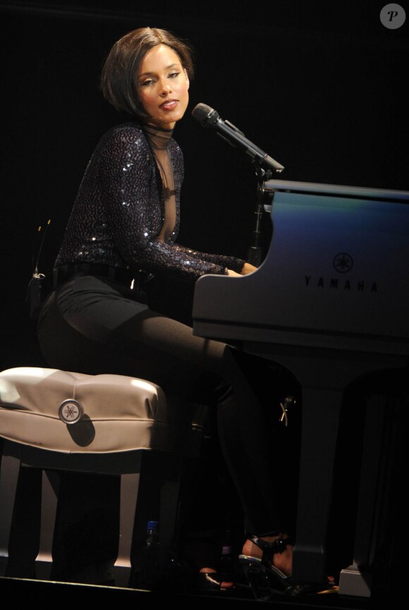Alicia Keys au Staples Center de Los Angeles, le 12 mars 2013.