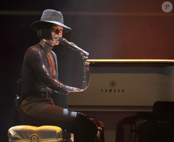 Alicia Keys au Staples Center de Los Angeles, le 12 mars 2013.