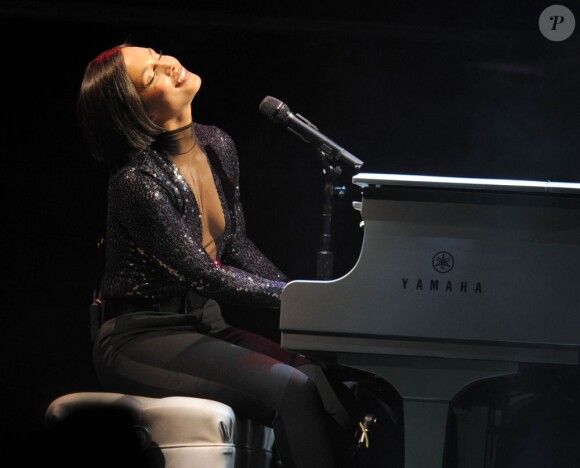Alicia Keys au Staples Center de Los Angeles, le 12 mars 2013.