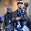 Alicia Keys avec son mari Swizz Beatz et leur fils Egypt à Vancouver le 9 mars 2013.