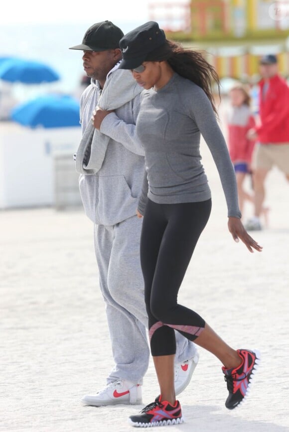 Naomi Campbell à Miami. Le 13 mars 2013.