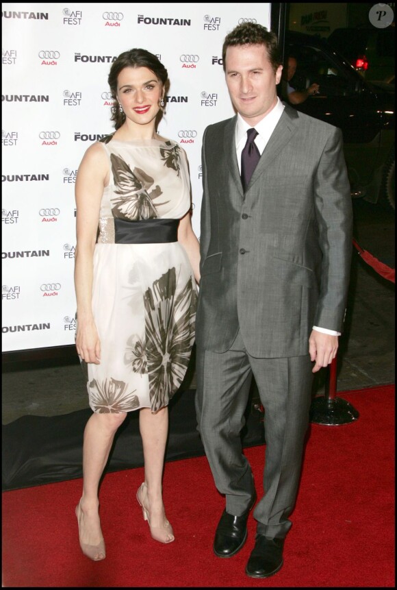 Rachel Weisz et Darren Aronofsky à Hollywood le 11 novembre 2006 lors de l'avant-première de The Fountain