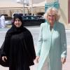 La duchesse de Cornouailles, Camilla Parker Bowles, a rencontré des femmes lors d'un groupe de discussion, durant sa visite à Doha, capitale du Qatar, le 14 mars 2013.