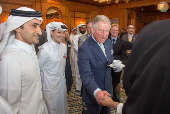 Le prince Charles assiste à une réception à l'hôtel Four Seasons à Doha au Qatar, le 14 mars 2013.