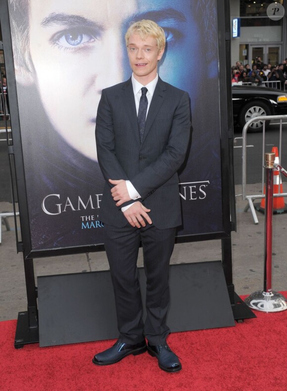 Alfie Allen à l'avant-première de la saison 3 de "Game of Thrones", organisée par la chaîne HBO au Grauman's Chinese Theater de Los Angeles le 18 mars 2013.