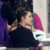 Kim Kardashian de passage au salon Beverly Hills Nail Design à Beverly Hills. Le 18 mars 2013.