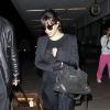 Kim Kardashian arrive à l'aéroport de Los Angeles en provenance d'Atlanta. Le 17 mars 2013.