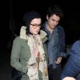 La chanteuse Katy Perry et John Mayer quittent un restaurant à West Hollywood le 27 décembre 2012.