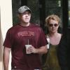 Britney Spears et son petit ami David Lucado vont prendre un café à Calabasas, le 19 mars 2013.