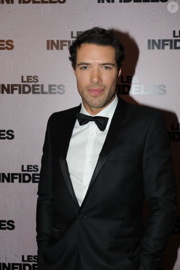 Nicolas Bedos à la première du film Les Infidèles, le 14 février 2012.
