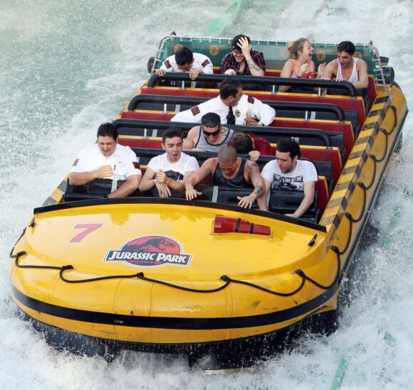 Le groupe The Wanted, à Universal Studios, à Los Angeles, le 14 mars 2013.