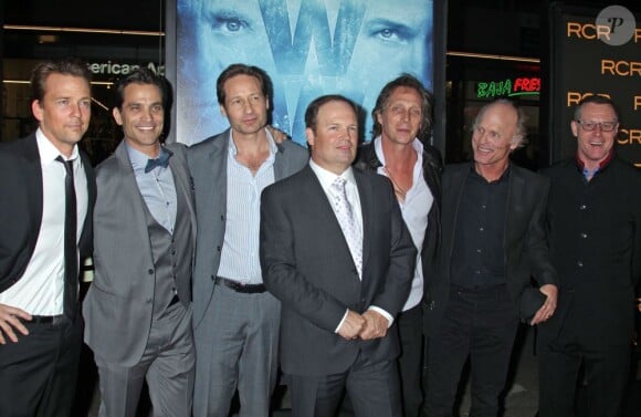 Sean Patrick Flanery, Jonathon Schaech, David Duchovny, Todd Robinson, William Fichtner, Ed Harris, Jason Beghe à la première du film Phantom à Los Angeles, le 27 février 2013.
