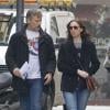Viggo Mortensen et sa petite amie Ariadna Gil dans les rues de Madrid le 21 mars 2013.
