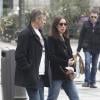 Viggo Mortensen et sa petite amie Ariadna Gil se promènent à Madrid le 21 mars 2013.