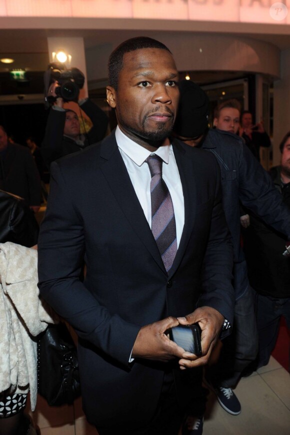 50 Cent assiste à la projection de son film All Things Fall Apart à Berlin, le 24 mars 2013.