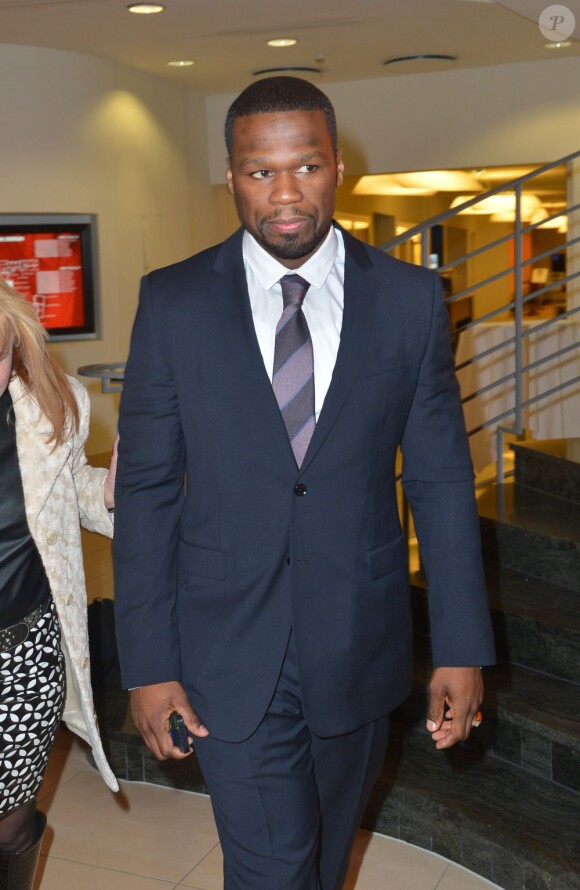 50 Cent assiste à la projection de son film All Things Fall Apart à Berlin, le 24 mars 2013.