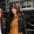 Kim Kardashian, enceinte, va déjeuner au restaurant à New York, le 26 mars 2013. York.