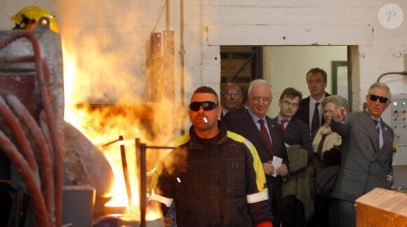 Le prince Charles en visite en Cumbrie le 28 mars 2013.