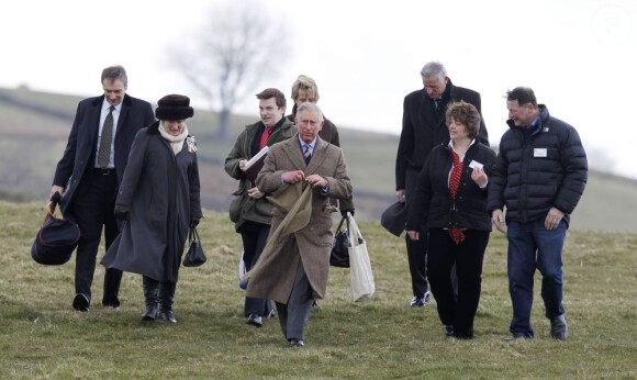 Le prince Charles en visite en Cumbrie le 28 mars 2013.