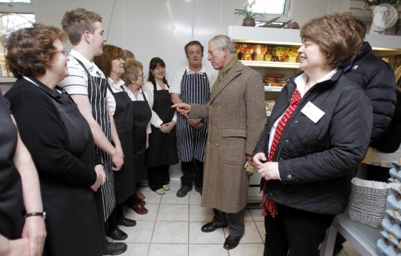 Le prince Charles en visite en Cumbrie le 28 mars 2013.