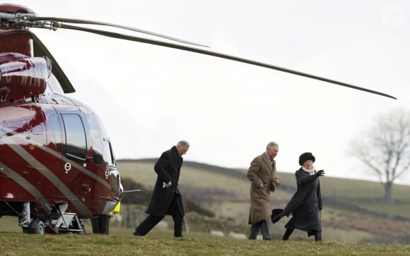 Le prince Charles en visite en Cumbrie le 28 mars 2013.