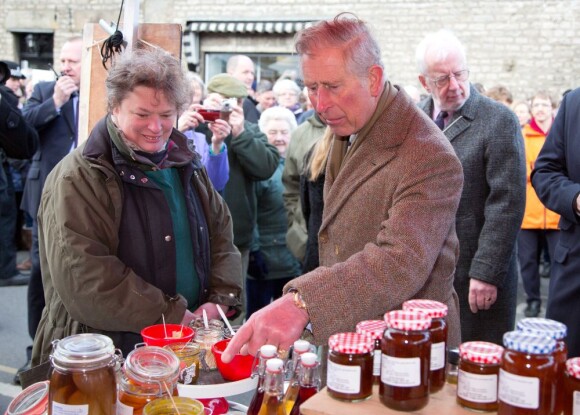 Le prince Charles en visite en Cumbrie le 28 mars 2013.