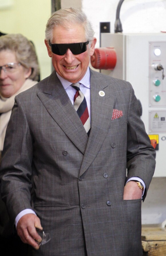 Le prince Charles en visite en Cumbrie le 28 mars 2013.