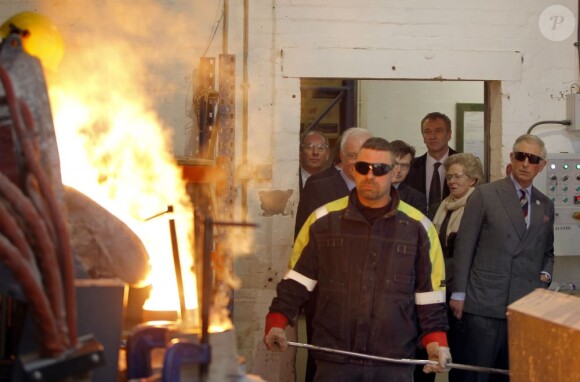 Le prince Charles en visite en Cumbrie le 28 mars 2013.