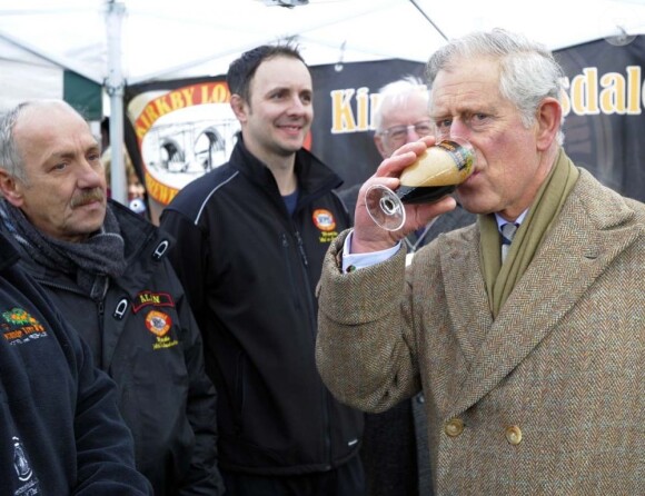 Le prince Charles en visite en Cumbrie le 28 mars 2013.