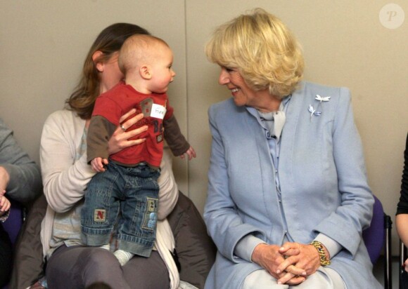 Camilla Parker Bowles à la Brit School for Performing Arts, à Londres, le 28 mars 2013
