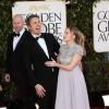 Dax Shepard et Kristen Bell le 13 janvier 2013 lors des Golden Globes. Le couple a eu son premier enfant fin mars 2013, une petite Lincoln.