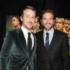 Ryan Gosling et Bradley Cooper, amis et stars à la première de The Place Beyond The Pines à New York, le 28 mars 2013.