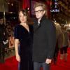 Simon Baker et sa femme Rebecca Rigg en janvier 2013 à Londres