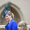 La comtesse Sophie de Wessex, accompagnée de sa fille Lady Louise (9 ans), a fait forte impression lors de la messe de Pâques à la chapelle St George de Windsor le 31 mars 2013.