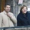 Angela Merkel et son mari Joachim Sauer en balade à Ischia en Italie le 30 mars 2013.