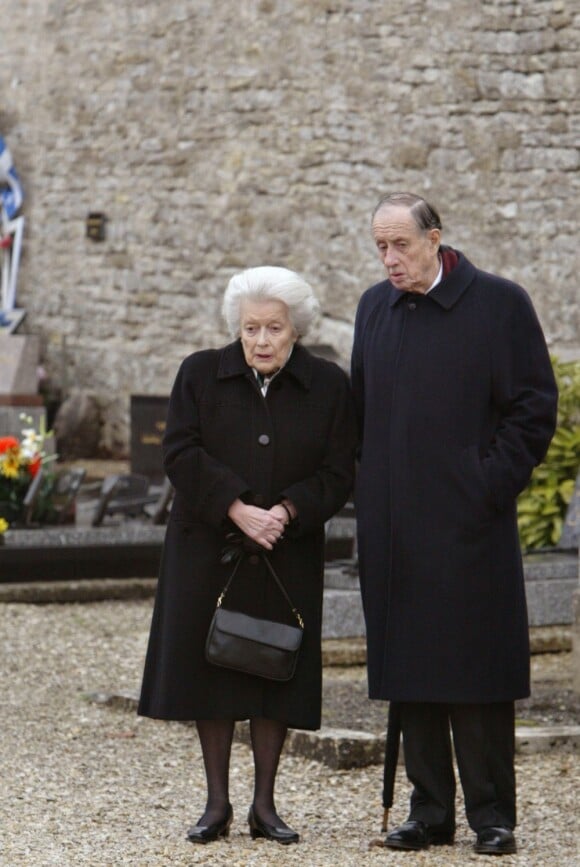 Élisabeth de Gaulle et Philippe de Gaulle pour le 36°anniversaire de la mort du général Charles de Gaulle à Colombey-les-deux-Eglises, le 9 novembre 2006.
