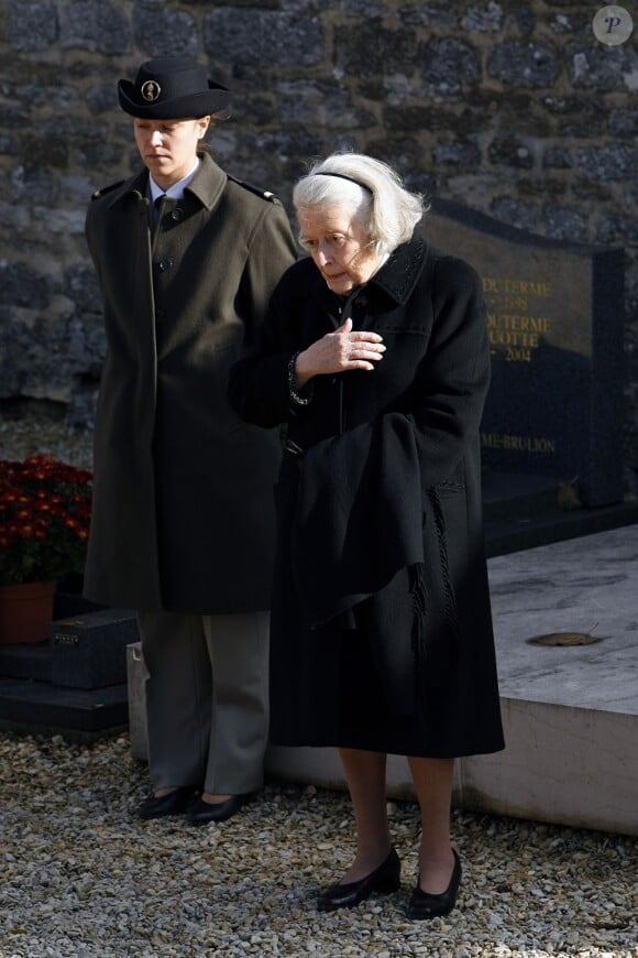 Élisabeth de Gaulle pour le 36°anniversaire de la mort du général Charles de Gaulle à Colombey-les-deux-Eglises, le 9 novembre 2006.