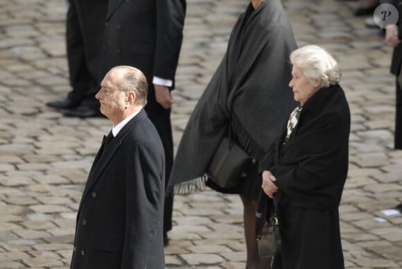 Jacques Chirac et Élisabeth de Gaulle. Le 8 avril 2006.
