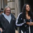 Gérard Depardieu va dejeuner avec sa fille Roxane à New York, le 5 avril 2013 alors qu'il etait convoqué le même jour au tribunal à Paris pour conduite en etat d'ivresse.