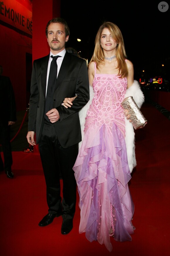 Alice Taglioni et Jocelyn Quivrin au théâtre du Châtelet pour les César le 22 février 2008