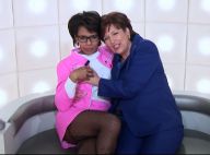 Roselyne Bachelot touche le sein d&#039;Audrey Pulvar, très coquine