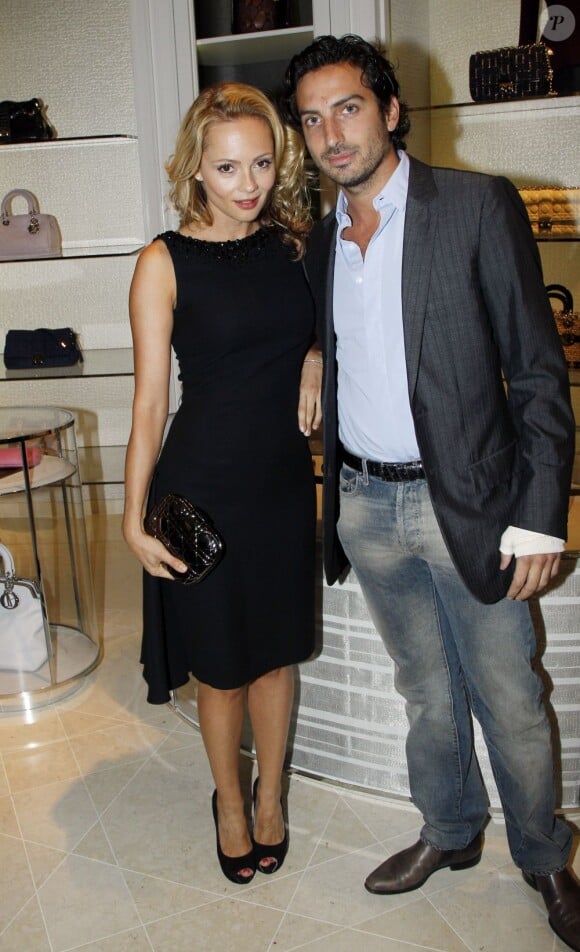 Guillaume Zarka et Béatrice Rosen lors d'un événement chez Dior à Paris le 11 septembre 2012