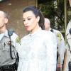 Si Kim Kardashian, enceinte, a fait le déplacement jusqu'au tribunal Stanley Mosk de Los Angeles dans le cadre de la procédure de divorce avec Kris Humphries, le 12 avril 2013, son ex-époux, lui, manquait à l'appel.