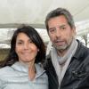 Michel Cymes et sa femme au Futuroscope de Poitiers pour le lancement de l'animation Lady O, le samedi 13 avril 2013.