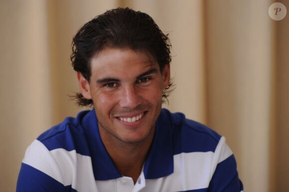 Rafael Nadal lors de la conférence de presse du Masters 1000 de Monte-Carlo Rolex le 15 avril 2013